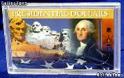 Harris 3x5 Permalock Holder 4 PRESIDENTIAL DOLLARS