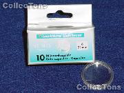 10 Lighthouse Coin Capsules for 23mm Coins 1 Euro