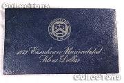 1973-Blue Ike - Uncirculated Silver Eisenhower Dollar - BU