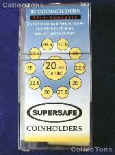 50 Supersafe 2x2 Self-Adhesive Cardboard Coin Holders CENT & DIME