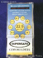 50 Supersafe 2x2 Self-Adhesive Cardboard Coin Holders NICKELS