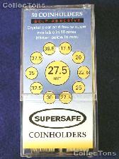 50 Supersafe 2x2 Self-Adhesive Cardboard Coin Holders SMALL DOLLARS
