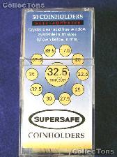 50 Supersafe 2x2 Self-Adhesive Cardboard Coin Holders HALF DOLLARS