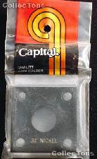 Capital Plastics 2x2 Holder - 3 CENT NICKEL in Black