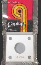 Capital Plastics 2x2 Holder - $3 GOLD in White