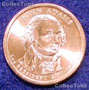 2007-P John Adams Presidential Dollar GEM BU 2007 Adams Dollar