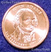 2007 P&D John Adams Presidential Dollar GEM BU 2007 Adams Dollars