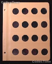 Dansco Blank Album Page for 27mm Coins