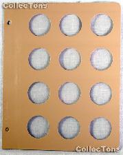 Dansco Blank Album Page for 36mm Coins