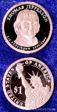 2007-S Thomas Jefferson Presidential Dollar GEM PROOF Coin