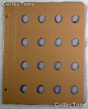 Dansco Blank Album Page for 20mm Coins
