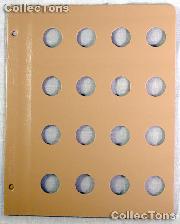 Dansco Blank Album Page for 22mm Coins
