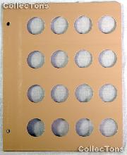 Dansco Blank Album Page for 29mm Coins