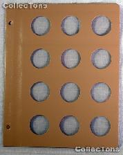 Dansco Blank Album Page for 33mm Coins