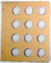 Dansco Blank Album Page for 35mm Coins