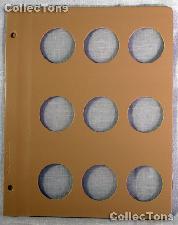 Dansco Blank Album Page for 40mm Coins