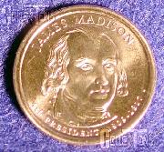 2007 P&D James Madison Presidential Dollar GEM BU 2007 Madison Dollars