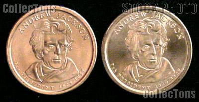 2008 P&D Andrew Jackson Presidential Dollar GEM BU 2008 Jackson Dollars