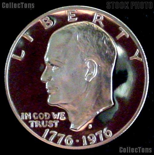 1976-S Proof Ike Eisenhower Dollar - Type 2 Clad