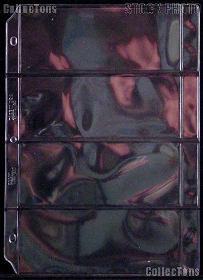 25 Heavy Duty Archival 4-Pocket Modern Currency Page
