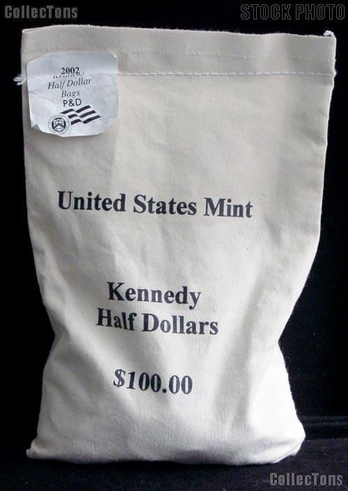 2002-D BU Kennedy Half Dollar Roll - 20 Coins