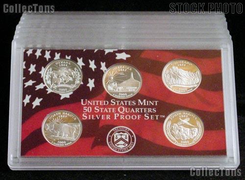 2006-S SILVER State Quarter Proof Set - 5 Coins