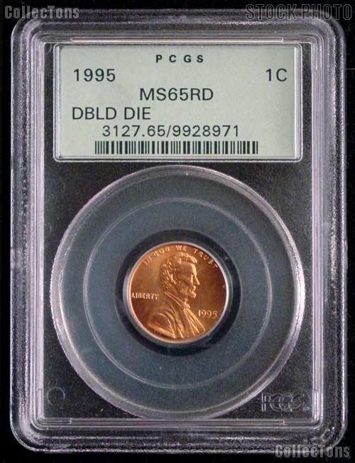 1995 Doubled Die Lincoln Cent in PCGS MS 65 Red