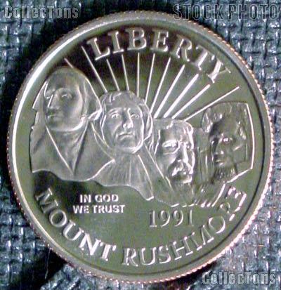 1991-S Proof Mount Rushmore Commemorative Half Dollars