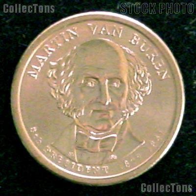 2008-D Martin Van Buren Presidential Dollar GEM BU 2008 Van Buren Dollar