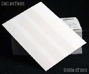 100 Lighthouse Approval Cards 3-Strip White Cardboard EKC6D/3W