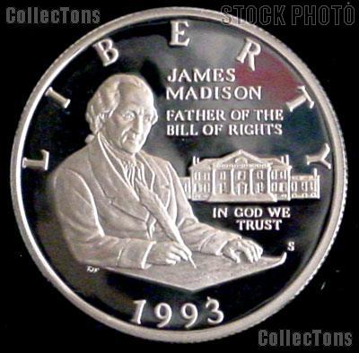 1993-S Proof Bill of Rights Commemorative Silver Half Dollars