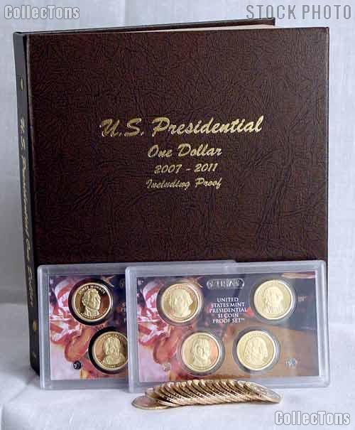 Presidential Dollar Deluxe Album Set 48 Coins BU-Proof Starter Set