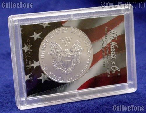 2008 American Silver Eagle Dollar in Deluxe 2x3 Holder