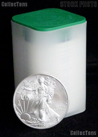 2009 American Silver Eagle Dollar BU -Green Monster Box