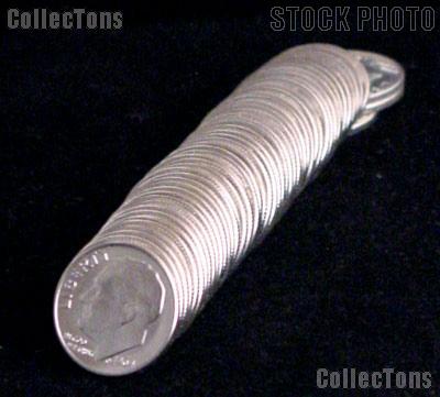 1964 Roosevelt Silver Dime Rolls * 50 Coins
