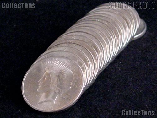 1925 BU Peace Silver Dollars from Original Roll