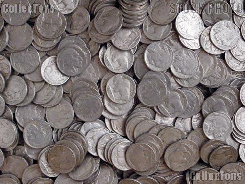 Buffalo Nickel Rolls - 40 Full Date Coins