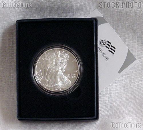 2008-W BU Burnished Uncirculated Silver Eagle Dollar