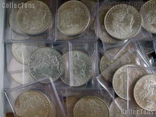 Morgan Silver Dollars 1878-1904 10 Coin Brilliant Uncirculated Lot BU Condition