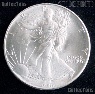 1986 BU American Silver Eagle Dollars