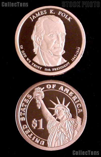 2009-S James K. Polk Presidential Dollar GEM PROOF Coin