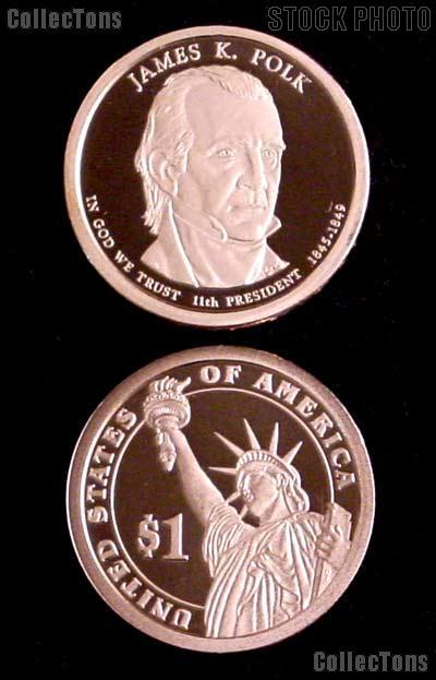 2009-S James K. Polk Presidential Dollar GEM PROOF Coin