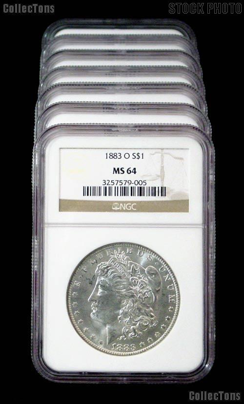 1883-O Morgan Silver Dollar in NGC MS 64