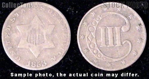 Three-Cent Silver Piece 1851-1873