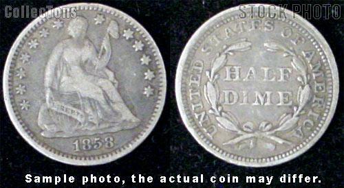Liberty Seated Half Dimes 1837-1859 (V1 or V2) *3 Different Coins