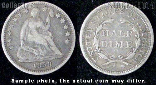 Liberty Seated Half Dime 1837-1859 (V1 or V2)