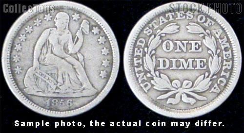 Liberty Seated Stars Dime 1838-1860 Variety 2