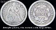 Liberty Seated Stars Dime 1838-1860 Variety 2