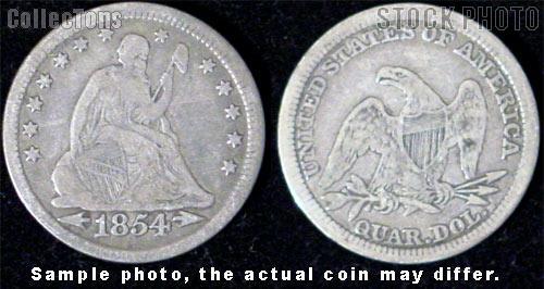 Liberty Seated Arrows At Date Quarter 1853-1855 (V2/V3)