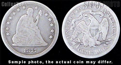 Liberty Seated Motto Quarter 1866-1891 Variety 4